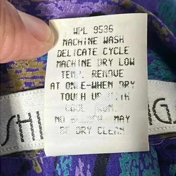 Shirtstrings Aztec Vintage Retro Multicolor Button Front Blouse Size Petite - Picture 7 of 8